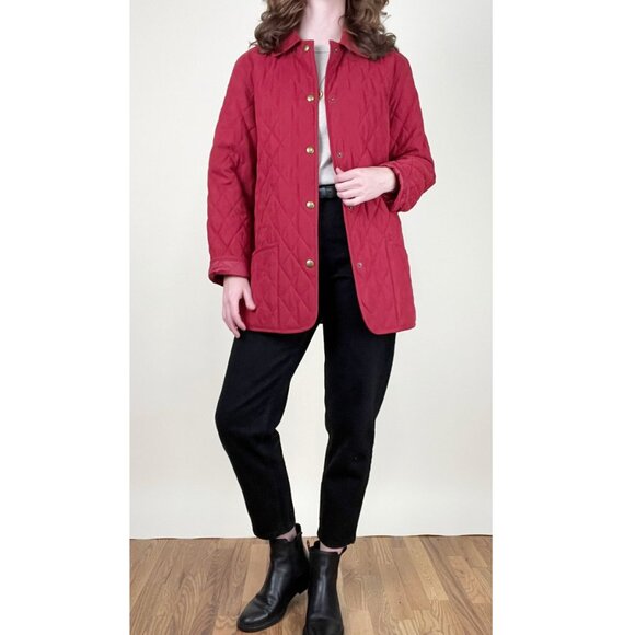 Vintage Quilted Chore Coat Barn Jacket Preppy English Countryside Field Hunting - Picture 2 of 9